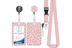 VIOJRLLY Porte-cartes avec cordon papillon violet, badge d'identification, porte-cartes avec cordon, cordon détachable avec clip rétractable pour cartes de visite, cartes d'entrée, cartes d'identité