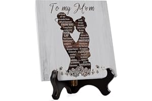 Vetbuosa Mum Christmas Idea Gifts, Engraved Plaque Gifts for Mum, Mum Gifts for Christmas, Presents for Gifts for Mum Presents, Mum Birthday Day Mum Gifts from Daughter