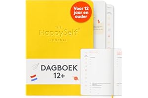 HappySelf The Teen Journal - Un diario para niños mayores de 12 años que fomenta la felicidad y la atención plena, desarrolla hábitos positivos y reduce la ansiedad [Edición holandesa] Amarillo