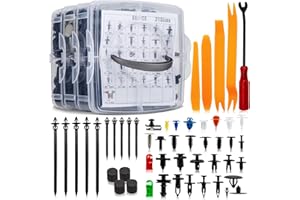 OCGIG 970 Stücke Auto Befestigung Clips, universelle Türverkleidungshalterung Stoßfänger dekorative Clips, Car Kit mit Kabelbindern, Schwammpads und Demontagewerkzeugen