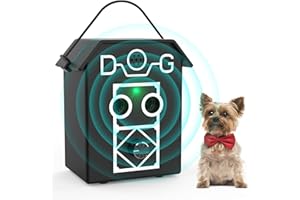 TOHOYARD Antiladridos para Perros, 3 Frecuencias Automática Ultrasónico Antiladridos Perros Vecinos, 50 Pies Dispositivo Antiladridos Ladridos Perro Prueba Agua Antiladridos con LED Interior Exterior