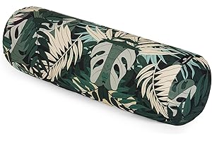 Yoga Studio Organic Buckwheat Designed Bolster - 23cm x 61cm Buckwheat Yoga Bolster, Lightweight Bolster, Organic Cotton Cover