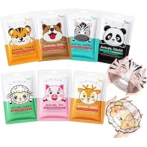 7er Set Gesichtsmasken Mit Tiermotiven – Feuchtigkeitsspendend & Beruhigend