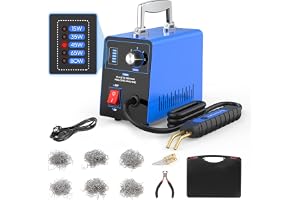 Plastic Welder Kit, 220V Plastic Welding Machine with 600pcs Hot Staples Car Bumper Repair Kit with 5-Level Adjustable Power