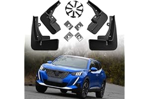 ERMWALR for Peugeot 2008 e-2008 GT Line 2020-2025 Mud Flaps - Set of 4 No Drilling Required Car Fenders Flexible PP Mud Flap Splash Guard (Pgt 2008 20-25)