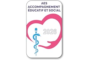 SIGNAL SAFETY Autocollant Sticker - Vignette Caducée 2026 pour Pare Brise en Vitrophanie - V1 AES - Accompagnement Éducatif et Social