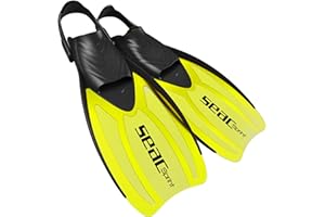 SEAC Sprint Pinne da Snorkeling Regolabili con Cinghiolo Elastico Unisex Bambini