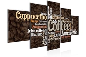 Runa Art 036753b - Cuadro de pared (150 x 75 cm, fieltro, formato XXL, fabricado en Alemania, listo para colgar), diseño de café