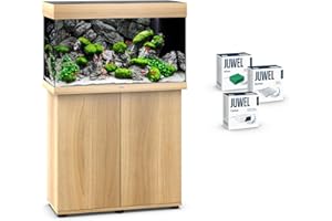 JUWEL Aquarium Rio 125 Kombination helles Holz Premium-Bundle