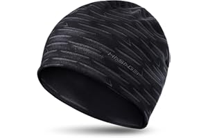 HASAGEI Czapka do biegania dla mężczyzn i kobiet, czapka pod kask, czapka beanie, zimna pora roku, ciepła czapka sportowa, antystatyczna, z nadrukiem, do aktywności rekreacyjnych, joggingu, podróży,