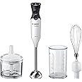 Bosch ErgoMix Hand Blender MS6CA4150G with mini chopper, whisk, 12 speeds, 800 W White/Anthracite