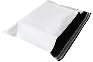 Carte Dozio - Buste flyer per spedizione, vinted, seconda mano, fai da te, antistrappo, bianche - F.to mm 485x320+50-50 pz a conf.