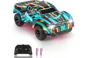 JOYTREKY Auto Radiocomandata - Mini Auto Telecomandata 4wd In Scala 1:22 2,4 Ghz Raggio Di Controllo Di 40 M Luci A Led Velocità Di 15 Km/H Per Bambini Di Età Compresa Tra 4, 5, 6, 7, 8, 9 - Colore