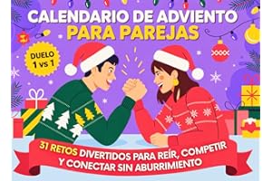 Calendario de Adviento para Parejas: 31 Retos Divertidos para Reír, Competir y Conectar sin Aburrimiento — Duelo 1 vs 1