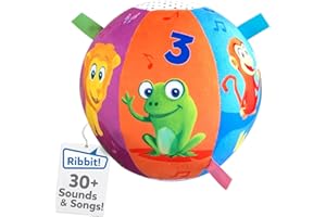 Move2Play, Hilariously Interactive Baby Ball with Music and Sound Effects, Ball for Toddlers, Birthday Gift for Boys and Girls 1, 2, 3+ Years Old