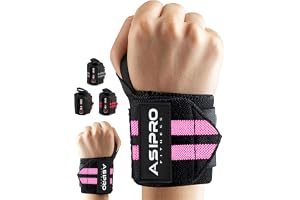 ASIPRO Handledsstöd Gym 18”/45cm för Män och Kvinnor Wrist Wraps Gym med Tumgrepp Handledslindor Tyngdlyftning för Muskulation, Marklyft, Sport, Crossträning, Boxning, Calisthenics Handledslindor Gym