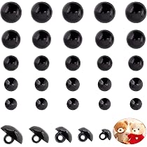 PATIKIL 6mm Occhi Sicurezza, 100 Set Occhi Plastica