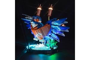 BrickBling Zestaw świateł LED do Lego 10331 Kingfisher Bird (bez Lego), zestaw oświetlenia dekoracyjnego dla Lego Kingfisher Bird, kreatywne zabawki