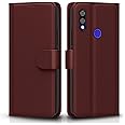 Pikkme Flip Cover Leather Finish | Inside TPU with Card Pockets | Wallet Stand and Shock Proof | Complete Protection Flip Case for Redmi Note 7 / Note 7 Pro/Note 7s(Brown)