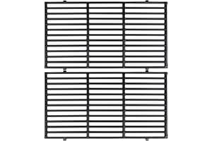 通用 Vnierxful 7524 - Parrilla de hierro fundido para Weber Genesis E310 320 330 S310 320 330 Genesis 300 Serie 300 Repuestos para barbacoa de gas Weber Genesis EP310 320 330, Enders Monroe 3, 7528