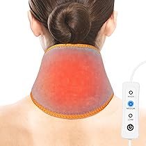 Nekverwarmingskussen Oplaadbare verwarmde halsdoek met 5000mAh powerbank, verwarmde sjaal voor vrouwen/mannen, verwarmde nekwarmer voor pijn, 3