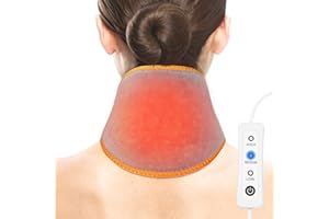 Comfheat USB-Nacken-Heizkissen für Nackenschmerzen Relief beheizt Hals wickelt Hals wärmer heiße Kompresse Wärmepackungen für Hals Soreness Steifigkeit einstellbare Temperatur Auto Shut Off
