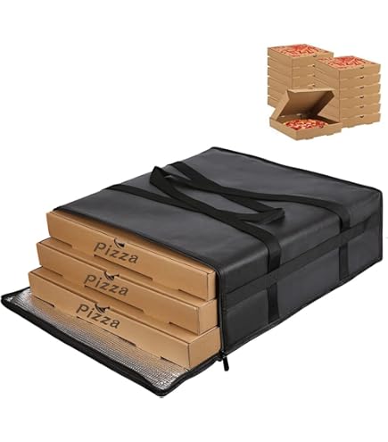 Portapizza Termico Per Trasporto - Box 4 Pizze, Mantiene Caldo E Evita Macchie