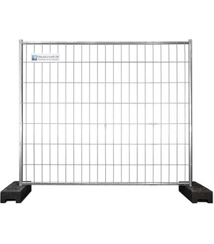 Bauzaun 15 Kg EUTOP Premium Drahtstärke 3,2 Mm - Rohr 1,2 Mm 10er