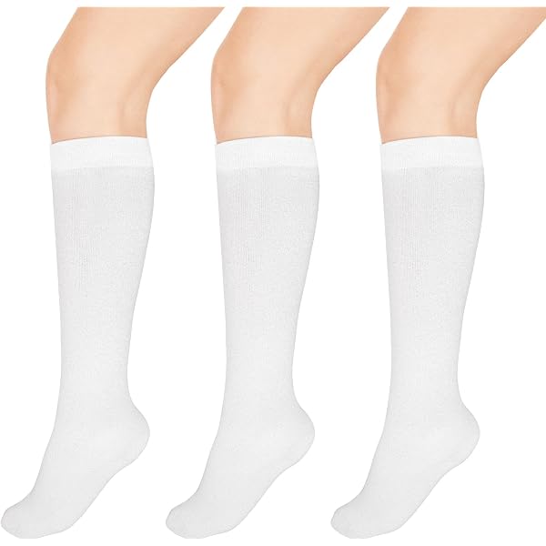 Lot De 4 Paires Chaussettes Hautes En Coton Pour Femmes Et Hommes - Chaussettes Montantes Genoux Chaudes Et Confortables (Noir)