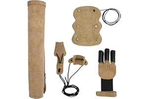 ‎ELTORO elToro [Special Set] Wild Colorz - Set - Schiesshandschuh, Armschutz, Köcher & Spannschnur; tolles Set, nützliches Zubehör zum Bogenschießen, viele Farben!