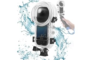 Honlyn Honbobo X4 Custodia impermeabile compatibile con Insta360 X4 50M Custodia Subacquee 360° Invisibilità Guscio per immersione Subacqueo Custodia protettiva X4 Accessori