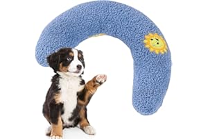 Mashin Dog Calming Pillow | Comfortable U-Shaped Pet Neck Pillow For Sleep - Pet Sleeping Supplies, Machine Washable Pillow For Medium, Large, Small Dogs, Puppy, Kitten