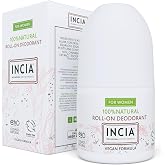INCIA%100 Doğal Roll On Deodorant Kadınlar İ&ccedil;in Ter Kokusu &Ouml;nleyici Lekesiz 50 ml