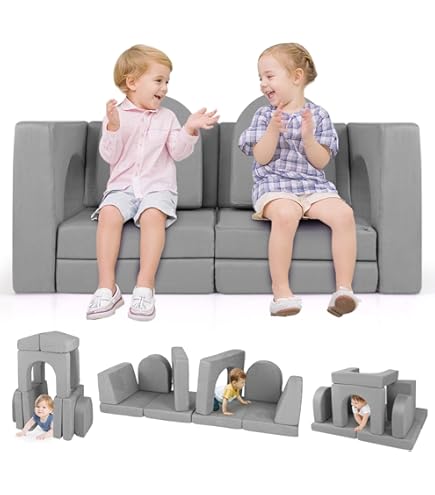Modulaire Speelbank Voor Kinderen - 10 Delige Zithoek Voor De Speelkamer Of Slaapkamer