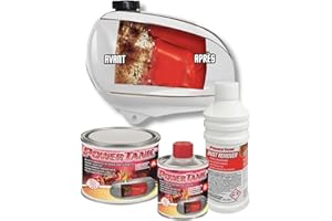 LUX METAL Power Tank - Traitement de Réservoir Innovant - pour Réparer, Régénérer et Protéger Les Réservoirs - (Kit Small Rouge 350 GR) - Automobile, Moto, Scooter, Véhicules Vintage Céramique