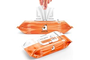 DOGSLIFE Dog Grooming Wipes | Fragrance Free | Quick & Easy Cleaning For Bums, Body, Paws, Eyes & Ears! 100 Hypoallergenic Easy Cleaning Dog Wipes