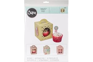 Sizzix Thinlits Plus Troqueles 18PK Caja, cupcake