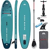 Aqua Marina Tabla Hinchable de pie para Surf con Remo Aquamarina Vapor 2021, Paquete Completo de 315 x 79 x 15 cm