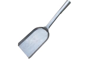 FITOOL Chimenea 14 Pulgadas de Largo Pala de Ceniza, una Pieza intacta formada Barbacoa carbón de leña Ceniza Scoop