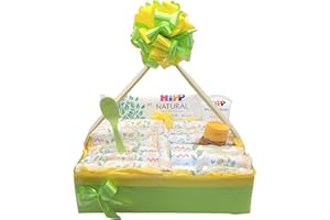 GENERIC Windelzauberei Windeltorte ❥ Windelkörbchen ❥ Baby Geschenkset zur Geburt & Taufe (neutral, 1 Stück, Größe Small)