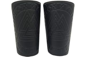 COSFAN Bracciali Vichinghi Odino Valknut Polsino Largo In Pelle Bracciali Medievali Bracciali Vichingo Armatura Bracciali Per Tiro Con l'Arco Braccialetto Con Guanto Di Protezione Avvolgente