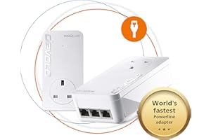 devolo Magic 2-2400 Lan Triple Starter Kit: (Up To 2400 Mbps For Your Powerline Home Network, 3x GB Lan Ports, Ideal For Online Gaming, 4k/8k Uhd Streaming, Stable Home Working)
