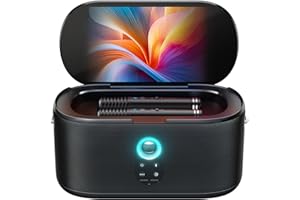 Ikarao Smart Karaoke Machine, Built-in 10.1" Screen Lyrics Display for Adults Kids, 2 Auto Charging Wireless Microphones, Portable Bluetooth Speaker PA System with WiFi, HDMI for TV Party（Shell S1）