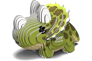 EUGY 006 Triceratopo. Eco-Friendly 3D Paper Puzzle Dinosauri