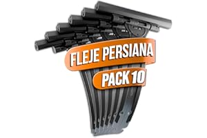 ASSURE AURA 10x Flejes Persiana Enrollables – Repuestos Compatibles con Persianas PVC Aluminio y Plástico – Accesorios para Persianas Enrollador – Fleje Acero Resistente – Enganche Persiana Universal (10)