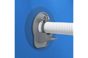 CHONGQILAO Supporto Tubo Piscina, 2 Pezzi Supporto per Tubo da Piscina, Supporto per Tubi per Piscina Anti-Kink, Supporto per Tubo Flessibile per Piscina, per Collegare Tubi Piscina Intex e Bestway da 32mm