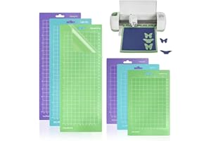 SOGHO 6 tappetini da taglio per Cricut Maker 3/Explore 3/Air2/Air One, accessori di ricambio per Cricut, tappetini da taglio autoadesivi, perfetti per cucito, quilting e fai da te (256 x 140 mm, 215 x 140