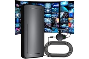 CHUYILEE Wave Tune für TV,DVB-T2-Antenne 2025 Rewave Antenne für den Innenbereich mit starkem Signal, 2300+ Meilen Reichweite, Smart Antenne für den Innenbereich, unterstützt VHF/UHF/DAB-Radio/4K/1080P