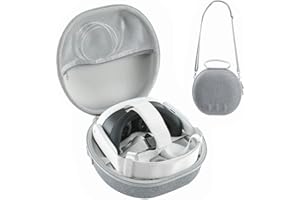 LUFEIS Meta Quest 3 Case, Hard Carrying Case for Meta Quest 3 VR Headset Controllers, Customized Storage Bag for VR Gaming Headset, All-in-One Travel Case for VR Headset, Controller and Accessories