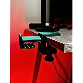 TRAK3D Siyah-Yeşil Asılabilir Kulaklık Standı | 3D Premium Tasarım | Gamer Masa Kenarı Aksesuarı | Greenstorm Limited Edition